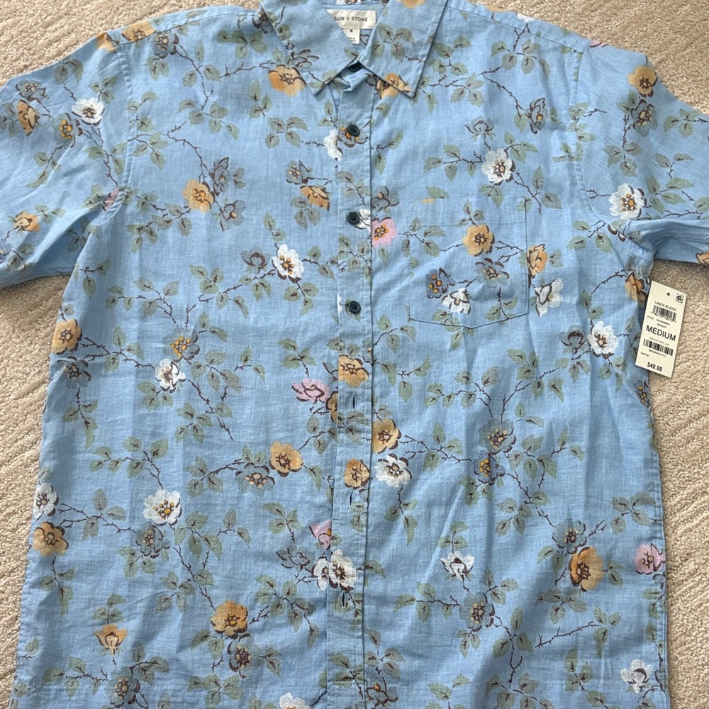 Macy’s Mens Sun + Stone linen shirt